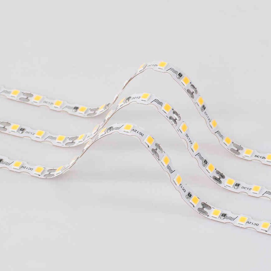 12V S-Type LED Strip Light 120 LEDs/M 3 LEDs Per Cut IP20 Non-Waterproof 10M Per Roll