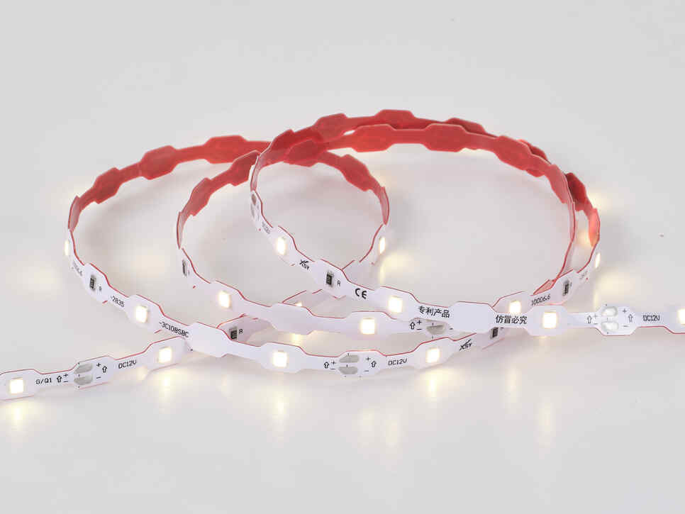12V-C730T 30 LEDs/m 3 LEDs Per Cut IP65 Rainproof S Shape LED Strip