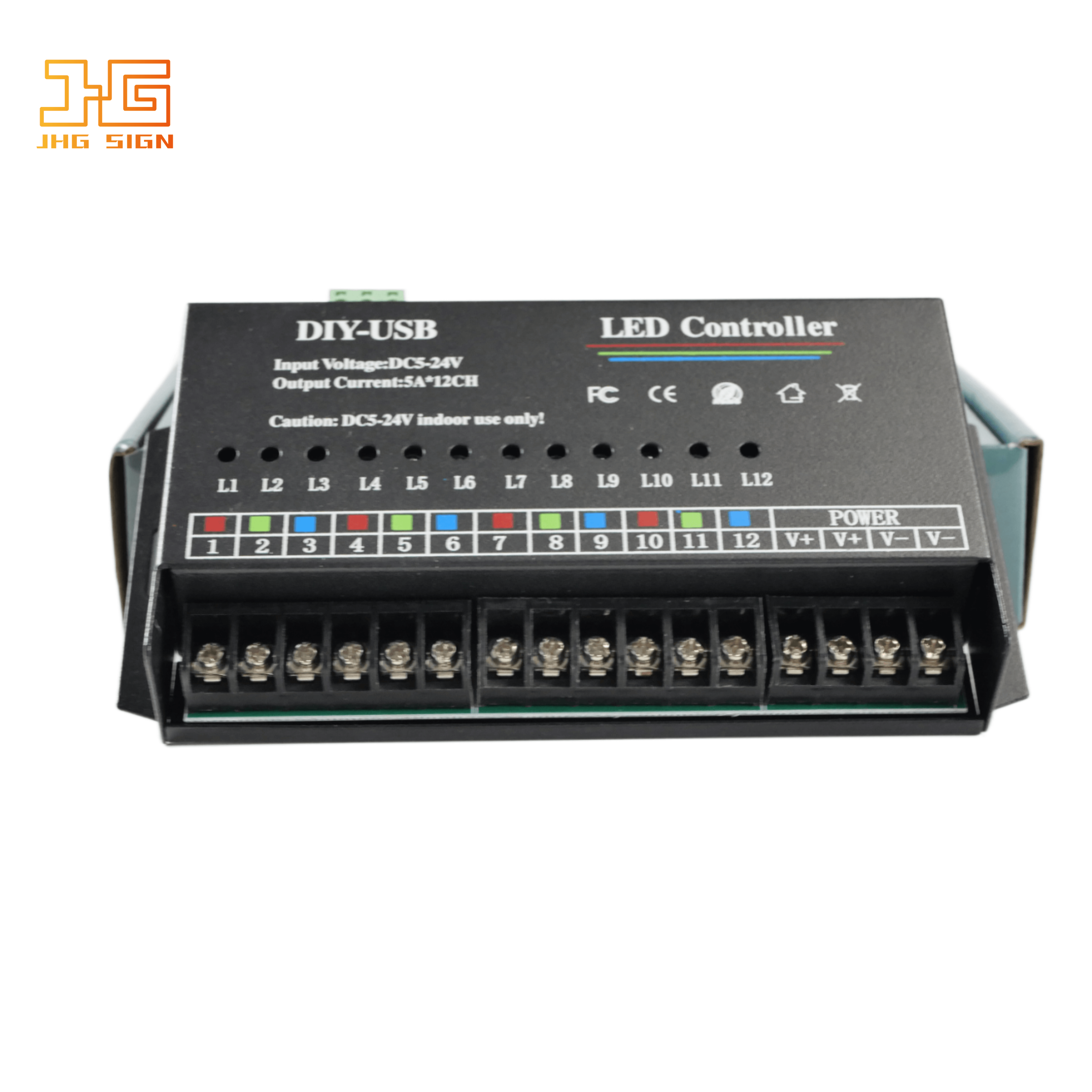 Flash Controller DC 5-24V Led 12 Channels Flashing Time Controllable