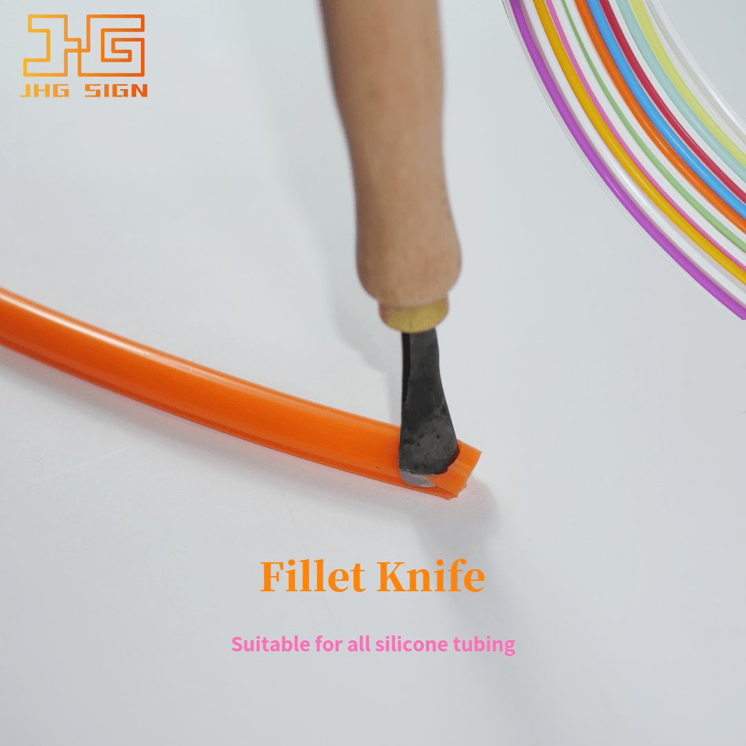 Split Silicone Tube Knife Wooden Handle Hand Tools