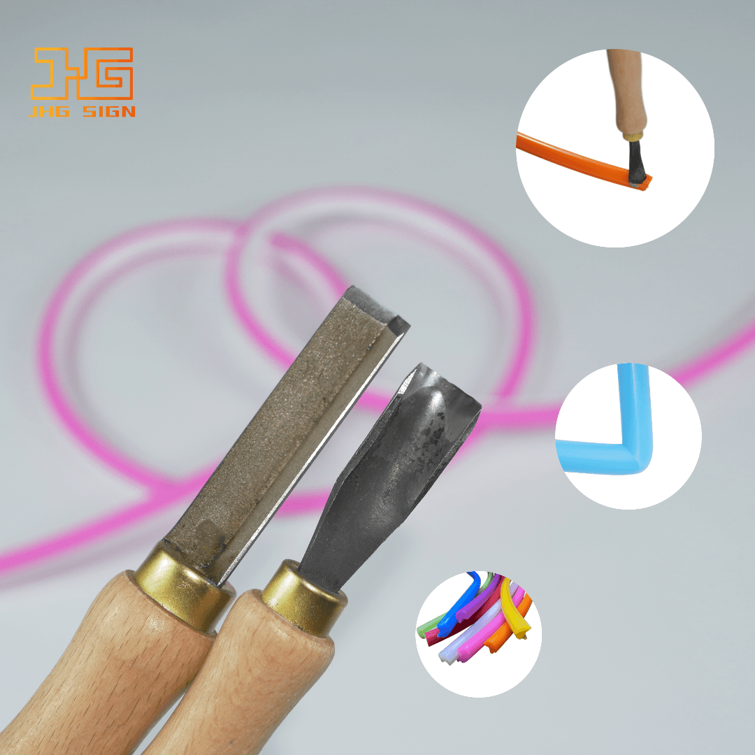Split Silicone Tube Knife Wooden Handle Hand Tools