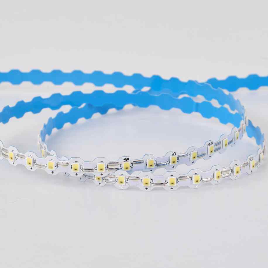 12V NC110 S-Type LED Strip Light 110 LEDs/M 2835 SMD Single LED Cuttable 7mm PCB Flexible S Shape Design