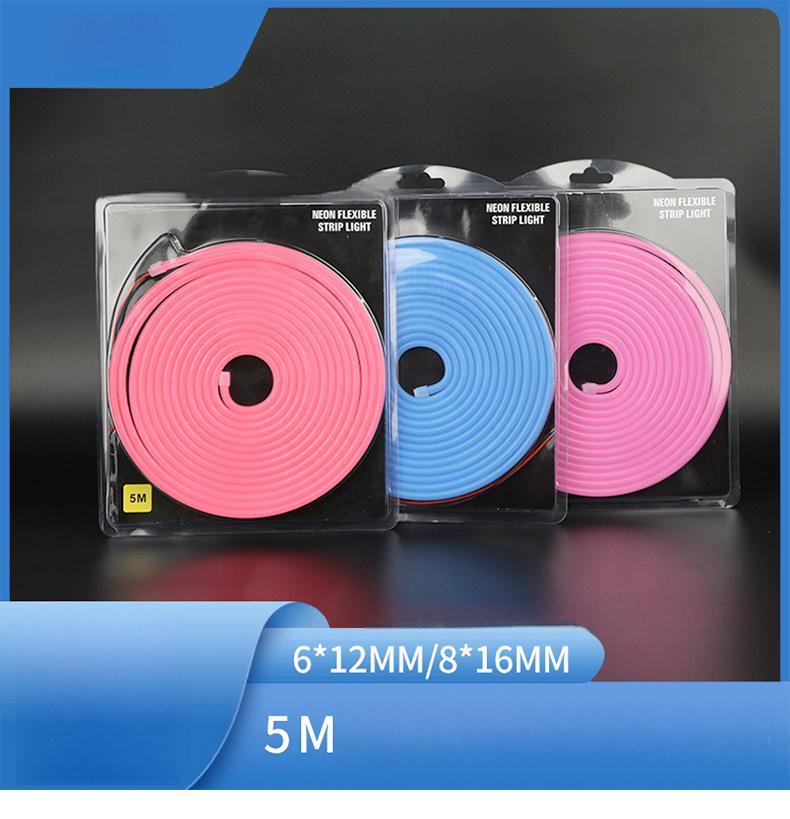 Premium 6*12mm 8*16mm 50M Roll Gen1.0 led neon flex tube 12V IP65 Waterproof Silicone Neon Strip Light 120 LEDs/m • Premium Signage Solution