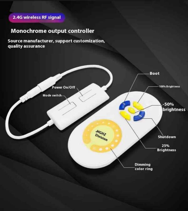 DC 5V 12V 24V LED Dimmer 8A 96W