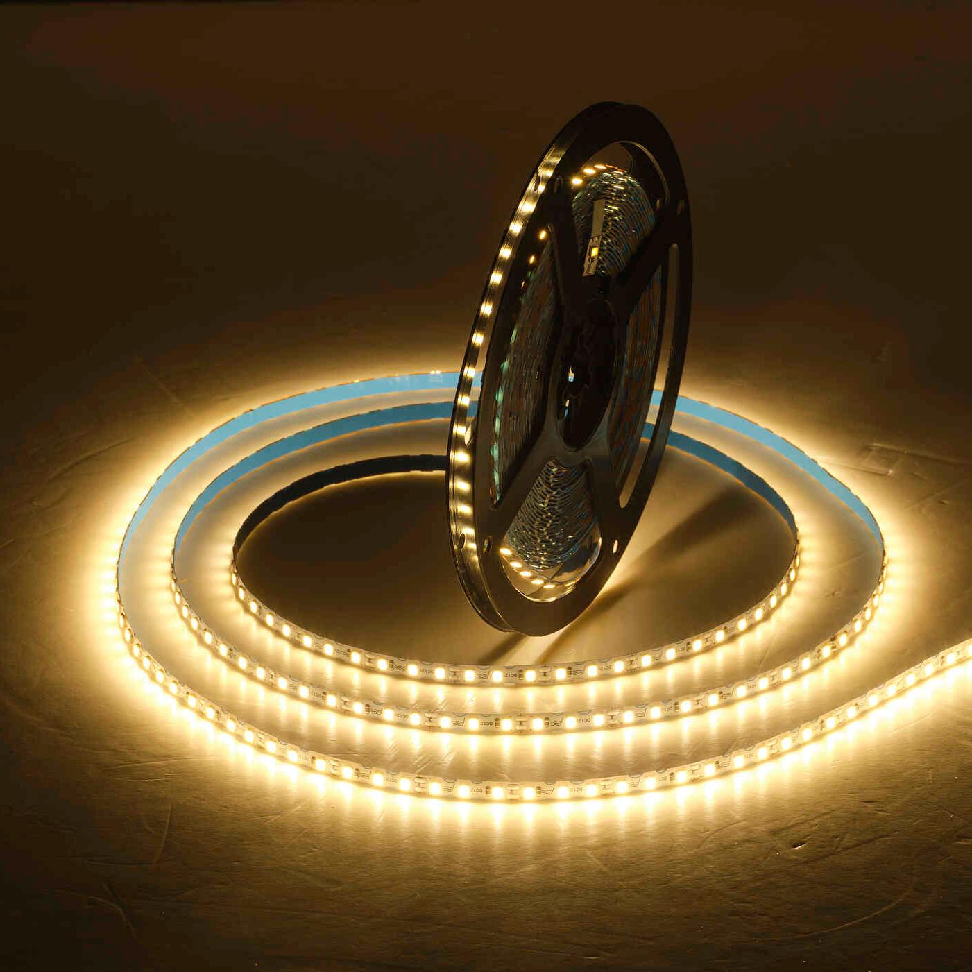 12V S-Type LED Strip Light 120 LEDs/M 3 LEDs Per Cut IP20 Non-Waterproof 10M Per Roll