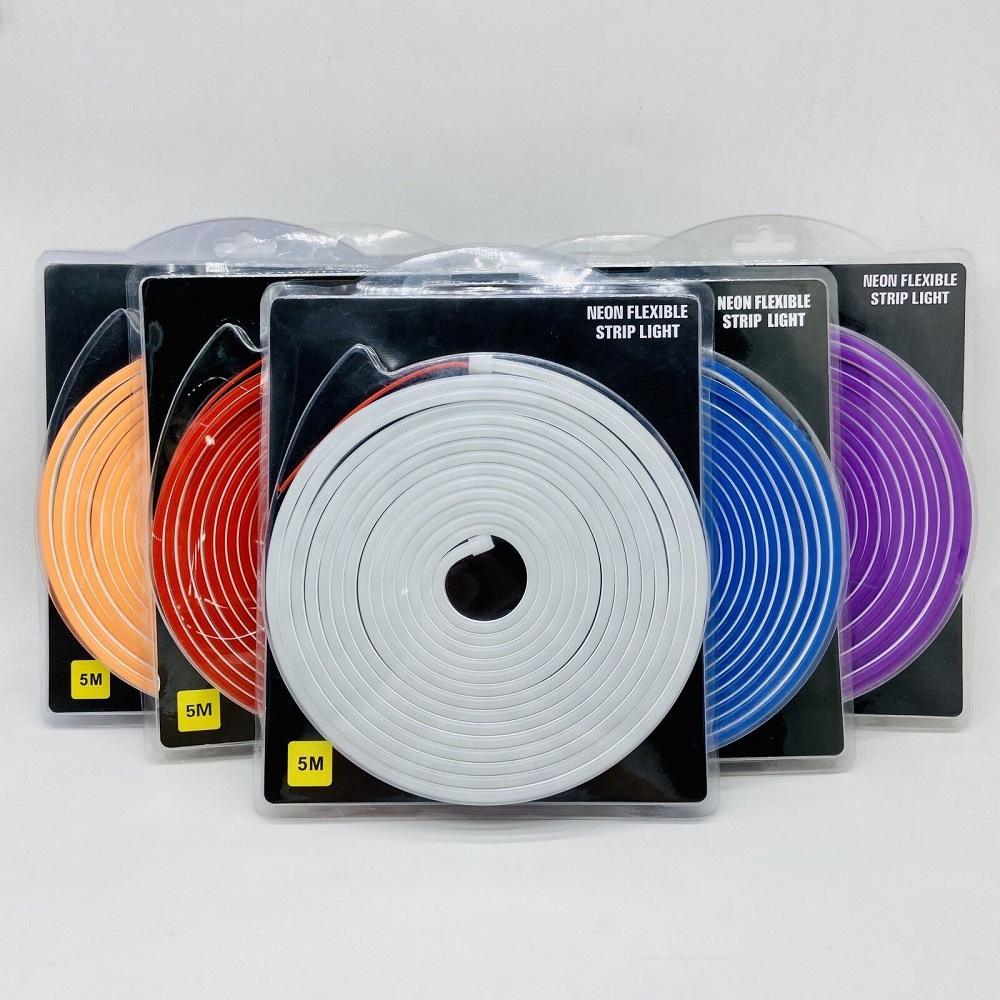 Pure Silicone 6*12mm 8*16mm 1cm/cut Gen1.0 led neon flex tube 5meters/Roll