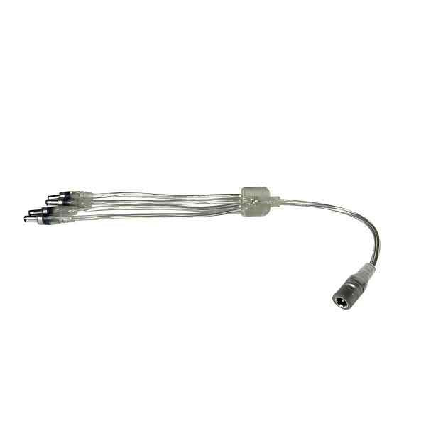 12V DC Power Jack 1 Female To 2 4 Male Spliter Wire