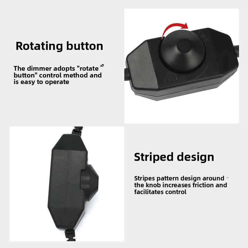 Single Color Dimming Brightness Adjustment Spiral Knob Online Switch Controller 12V