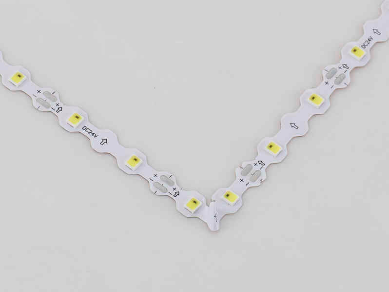 24V Y60T IP65 Waterproof S-Type LED Strip Light 60 LEDs/M Single LED Cuttable 6.5mm Slim PCB DC24V Constant Voltage Flexible S-Type Design