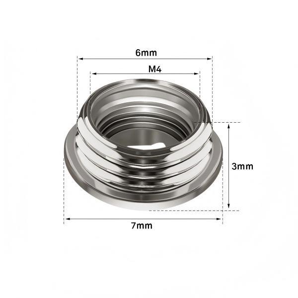 Backlit Sign Mounting Accessories | Mini Letter Screw Rod, High Foot Support, Through-Thread Nut, Acrylic Fixing Sleeve