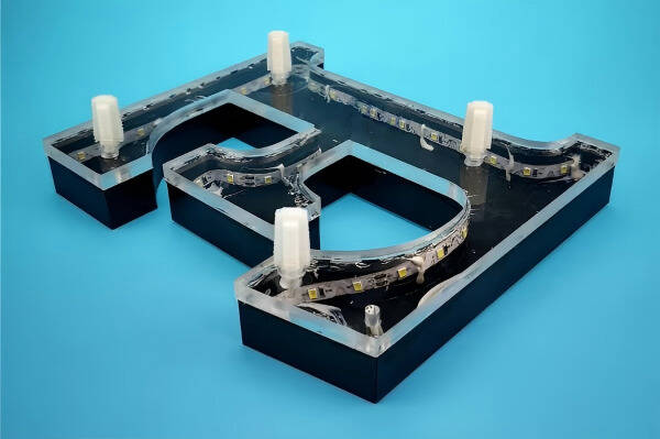 Backlit Sign Mounting Accessories | Mini Letter Screw Rod, High Foot Support, Through-Thread Nut, Acrylic Fixing Sleeve