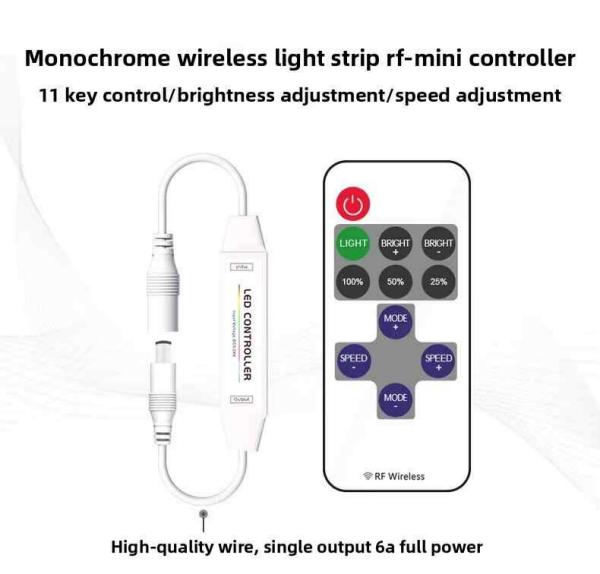 Remote Dimmer DC 12-24V Output 6A  Led Controller