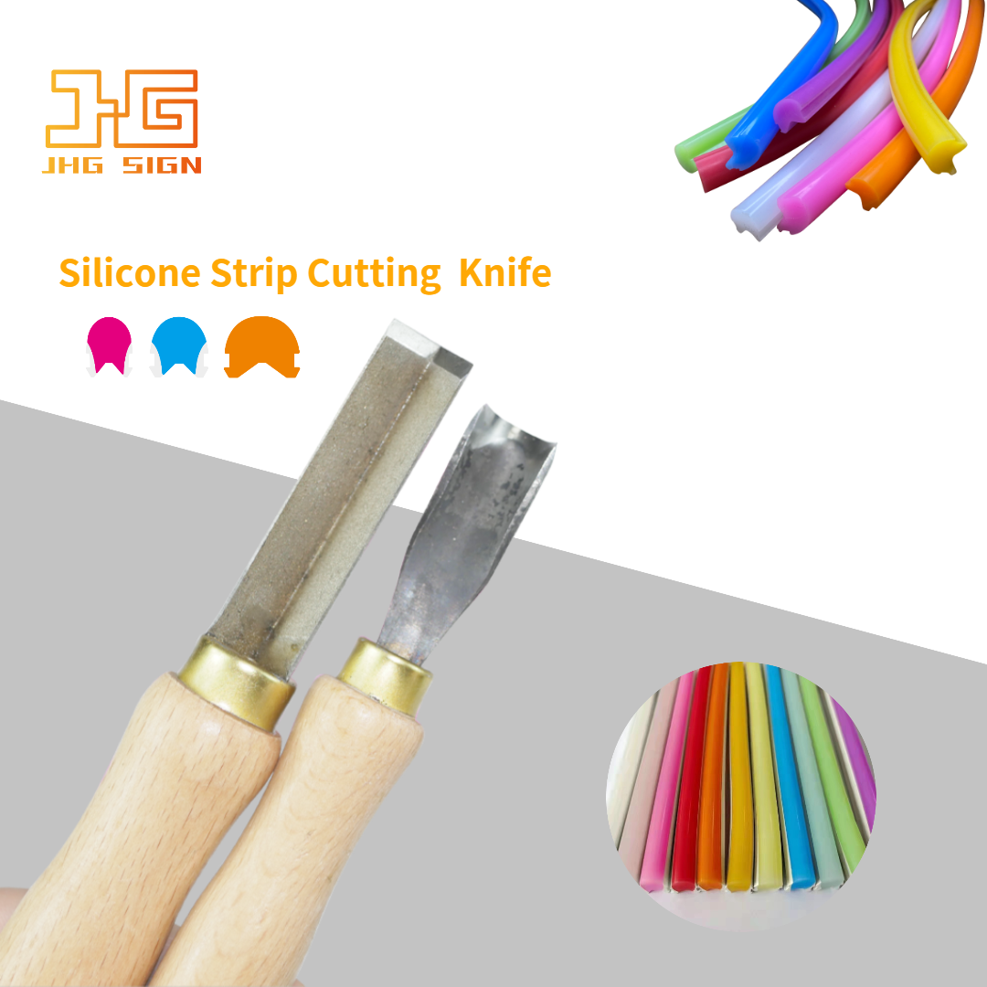 Split Silicone Tube Knife Wooden Handle Hand Tools