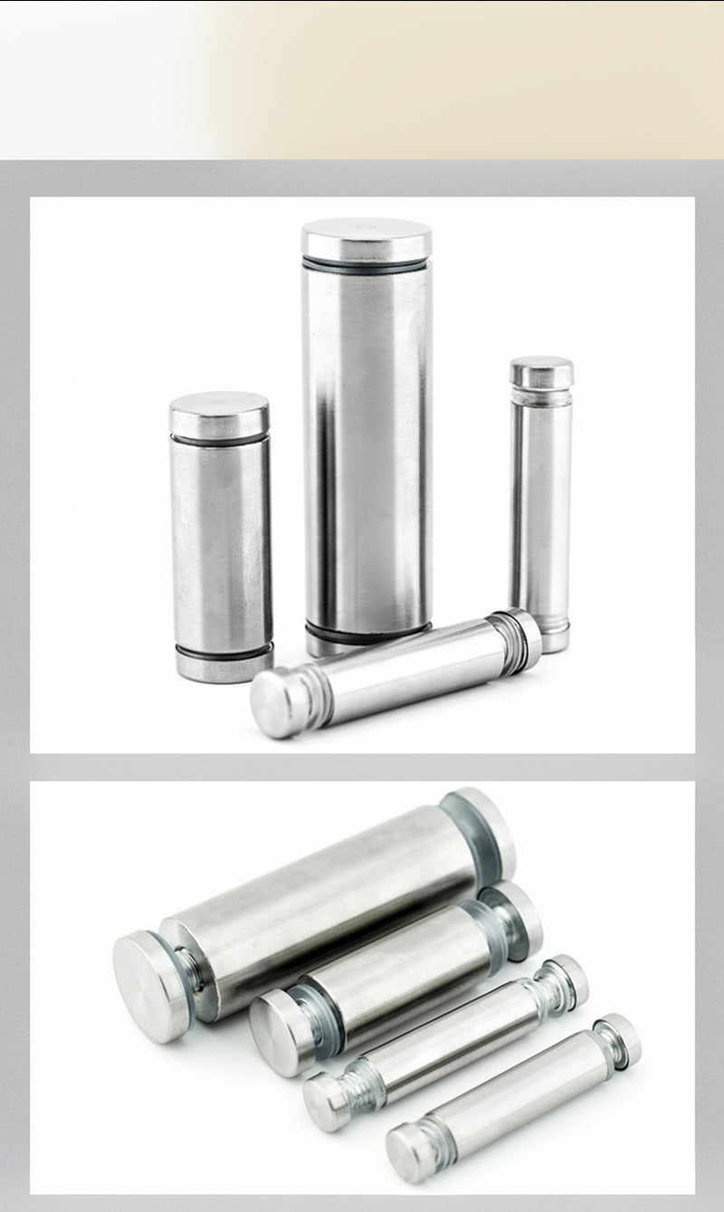 M12 Brushed Stainless Steel Standoff Screws for Acrylic Signs