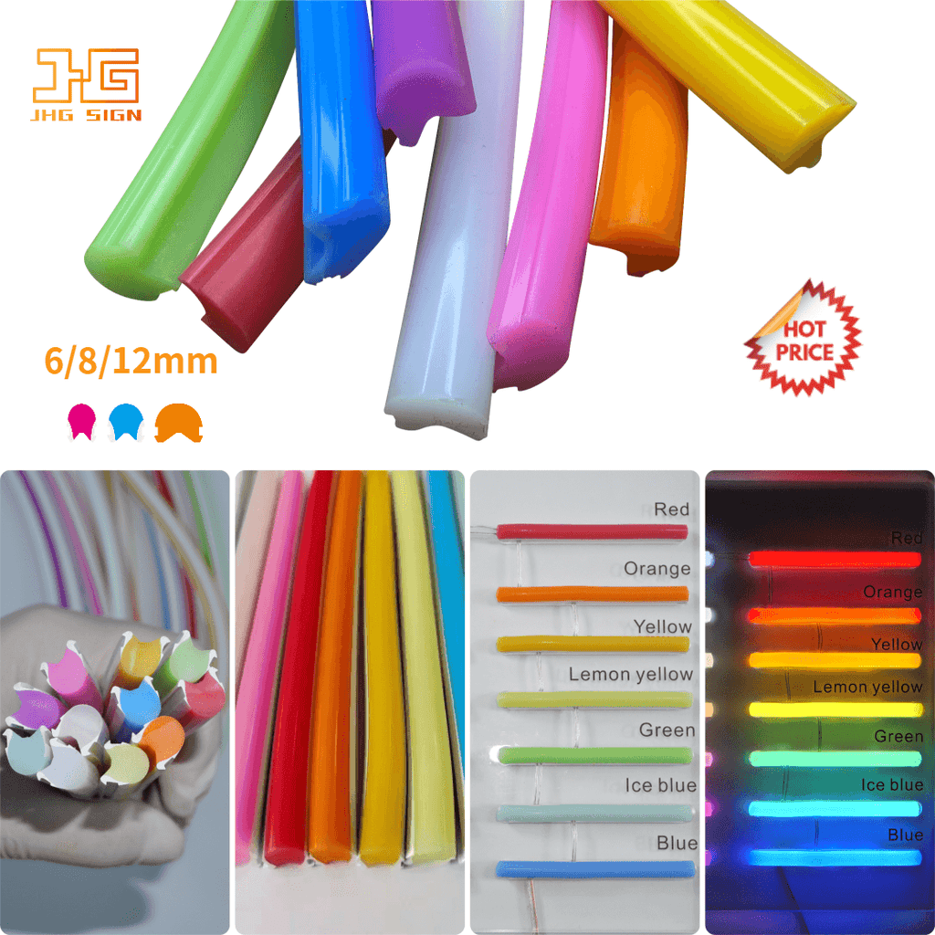 Large Led Silicon Diffuser Separate Silicone 6/8mm Diffuser Led Neon 2nd Generation Split Flexibl