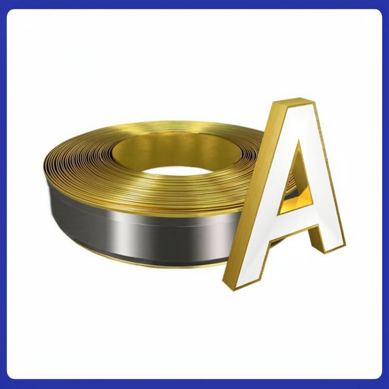 Channel Letter Aluminum With Foam and PVC Single-Fold Aluminum Edge Banding for Channel Letters 0.5mm