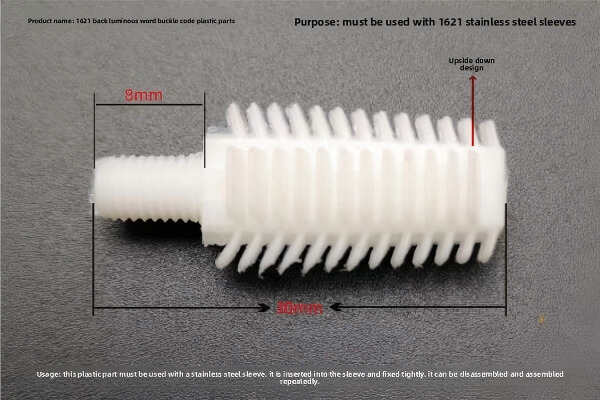 Backlit Sign Mounting Accessories | Mini Letter Screw Rod, High Foot Support, Through-Thread Nut, Acrylic Fixing Sleeve