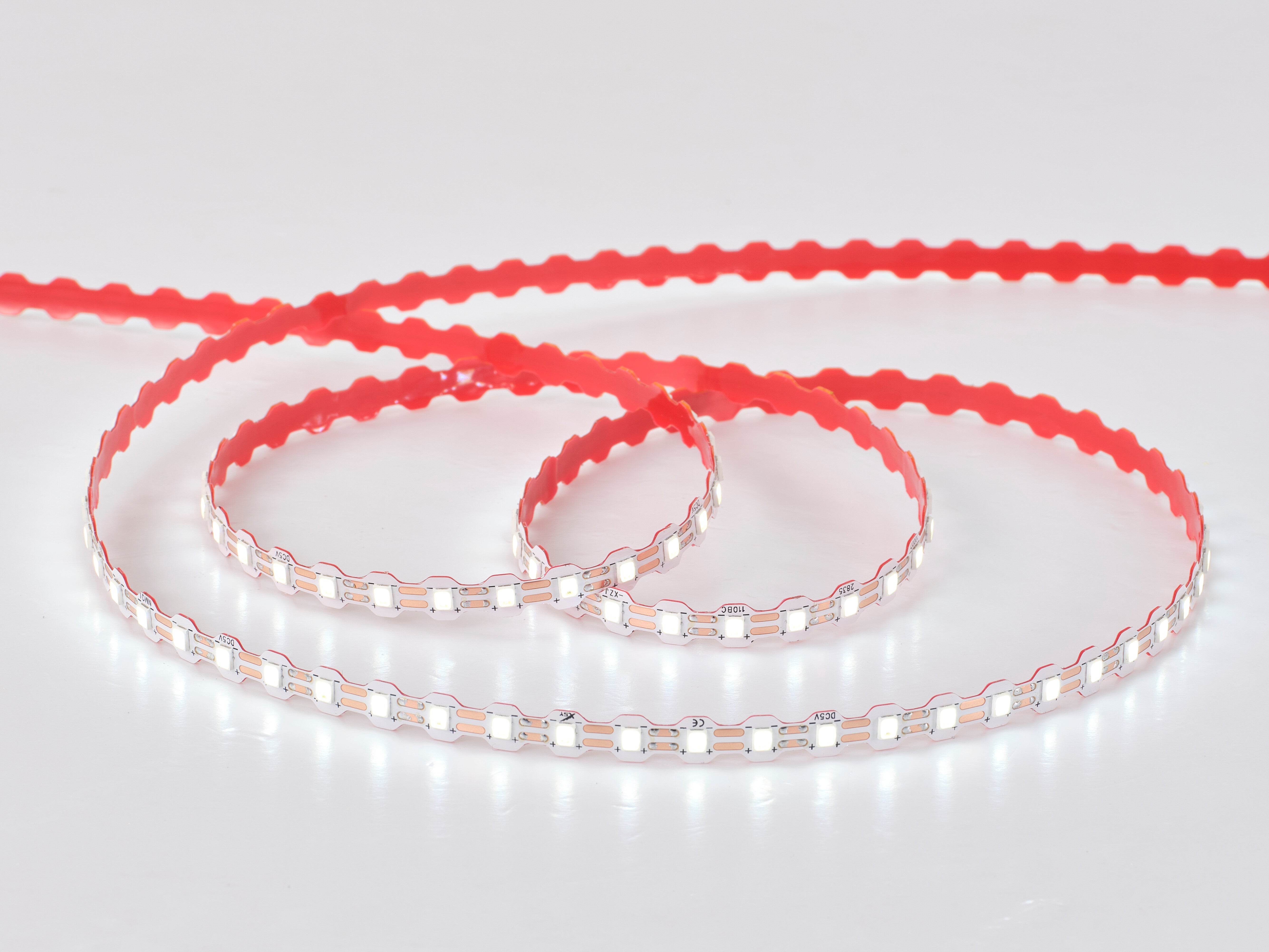 5V-NC110-7mm-110LED-2835 Single LED Cut S Shape LED Strip