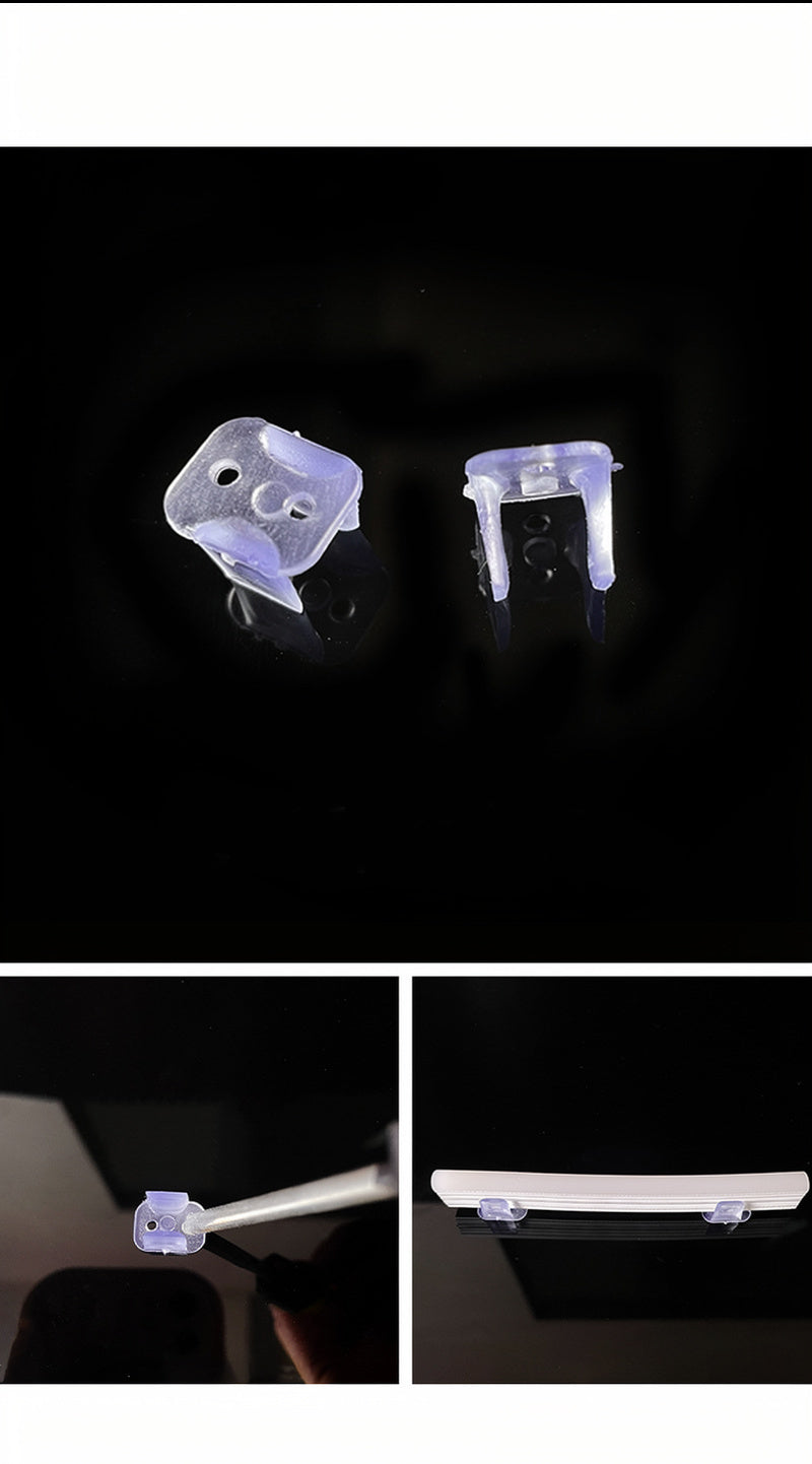 Gen1 LED Neon Strip Mounting Clips, Channels & End Caps Accessories Kit
