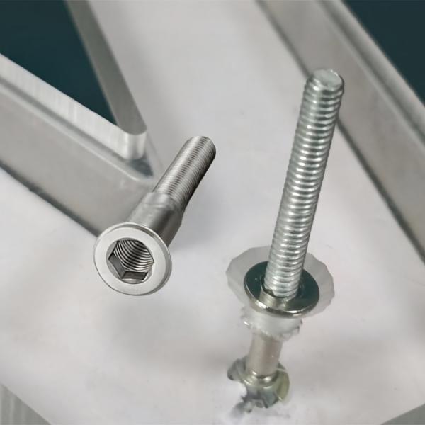 Dual-Purpose Threaded Stud & Nut Set for Acrylic and Back-Lit Sign Letters