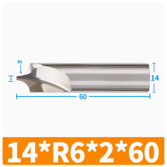 Corner Radius End Mill for acrylic neon letters