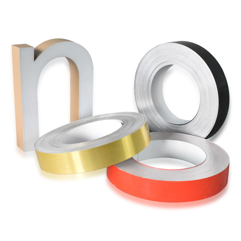 Flat Aluminum Coated Anodized Aluminum Coil For Channel Letter Strips Coil Colorful Aluminum 50Meters