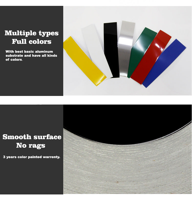 Flat Aluminum Coated Anodized Aluminum Coil For Channel Letter Strips Coil Colorful Aluminum 50Meters