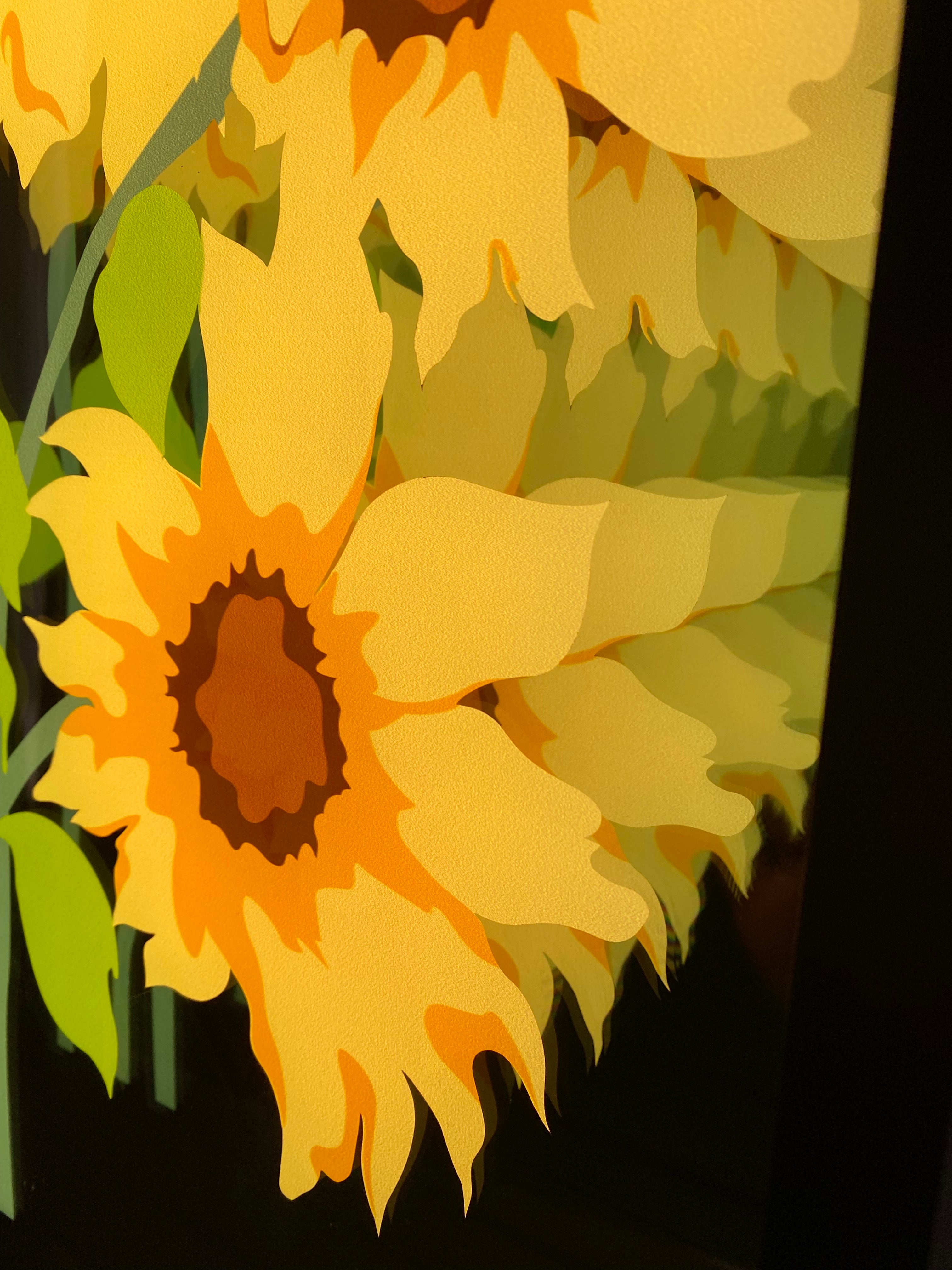 Sunflower led infinity mirror Best Gift for Birthday Wedding