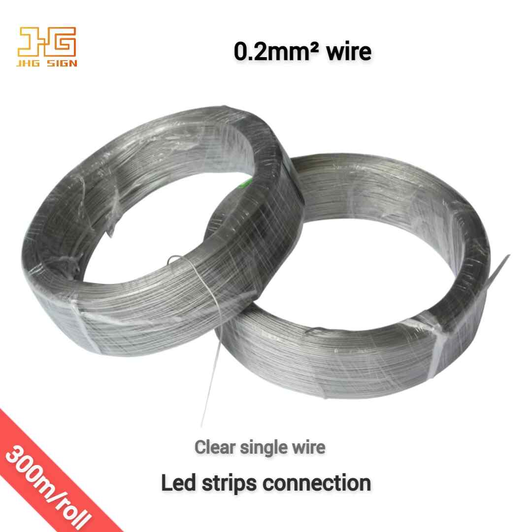 26AWG Single Wire Clear Transparent PVC 0.2mm²