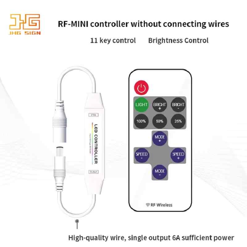 Remote Dimmer DC 12-24V Output 6A  Led Controller