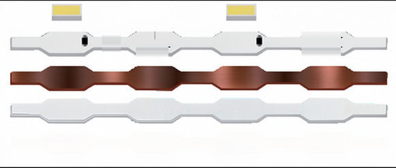 12V S-Type LED Strip C5028T 28LED/m 10mm 5054 IP65 Single-Cut for Large Channel Letters