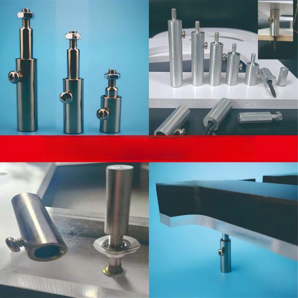 Dual-Purpose Threaded Stud & Nut Set for Acrylic and Back-Lit Sign Letters