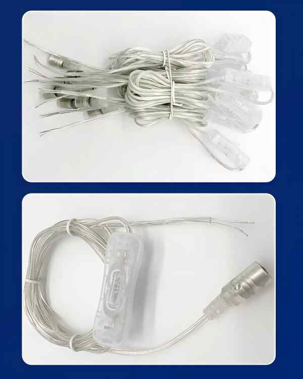 Female DC Connector With Switch 22AWG 2Meter 5.5x2.1mm