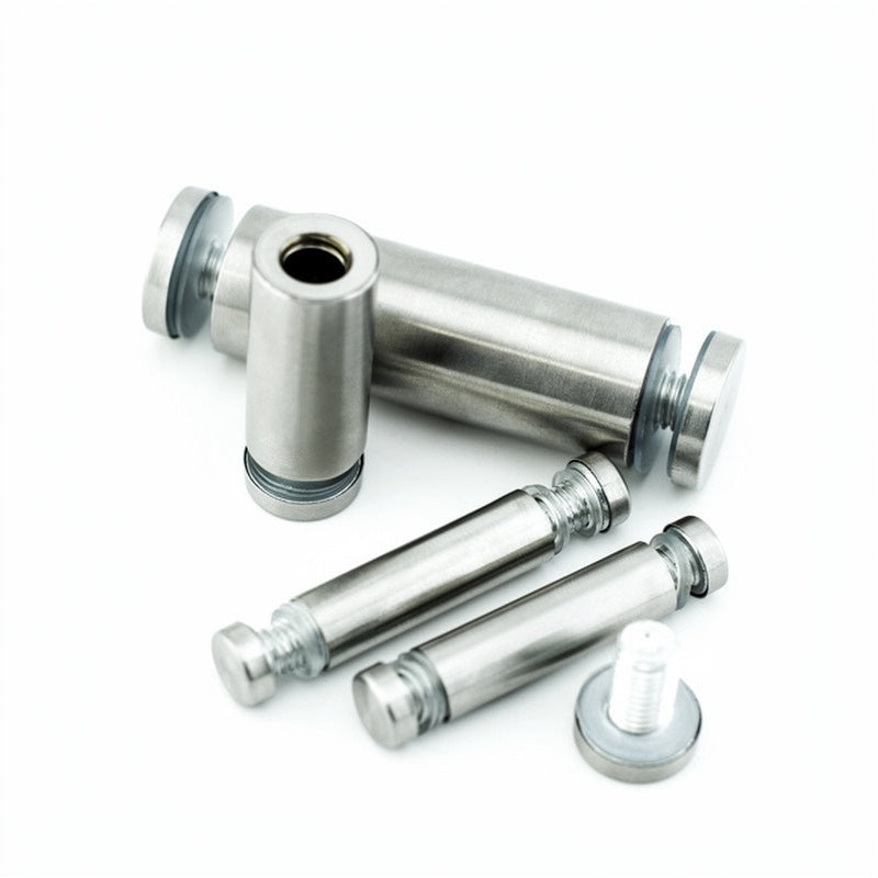 M12 Brushed Stainless Steel Standoff Screws for Acrylic Signs