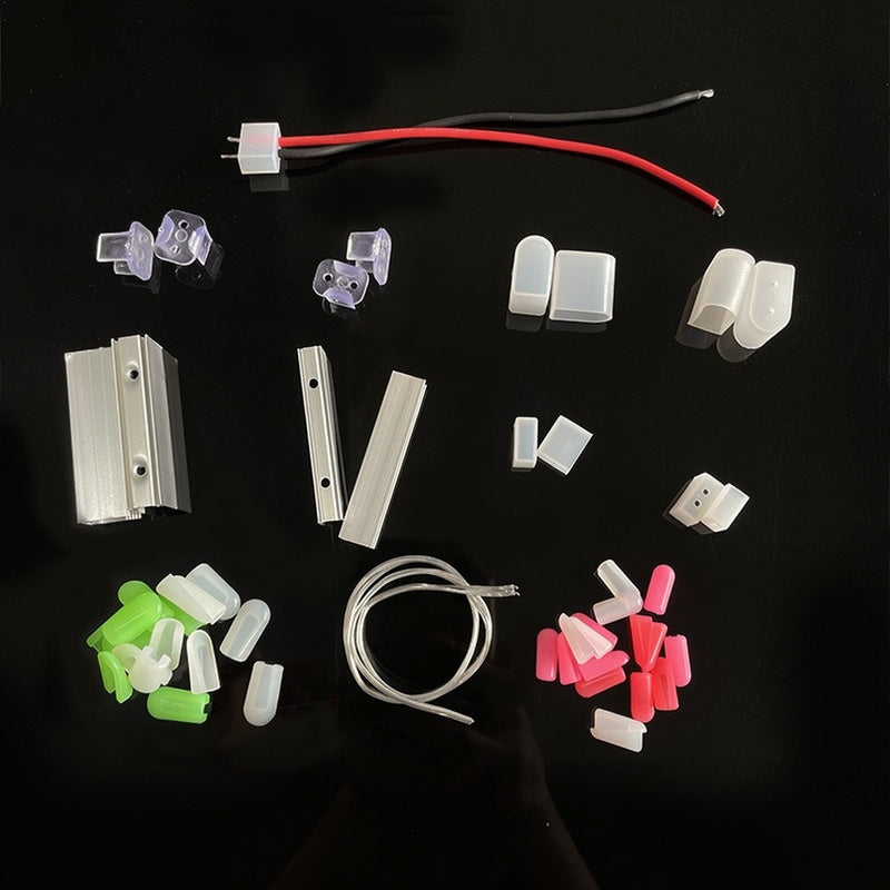Gen1 LED Neon Strip Mounting Clips, Channels & End Caps Accessories Kit