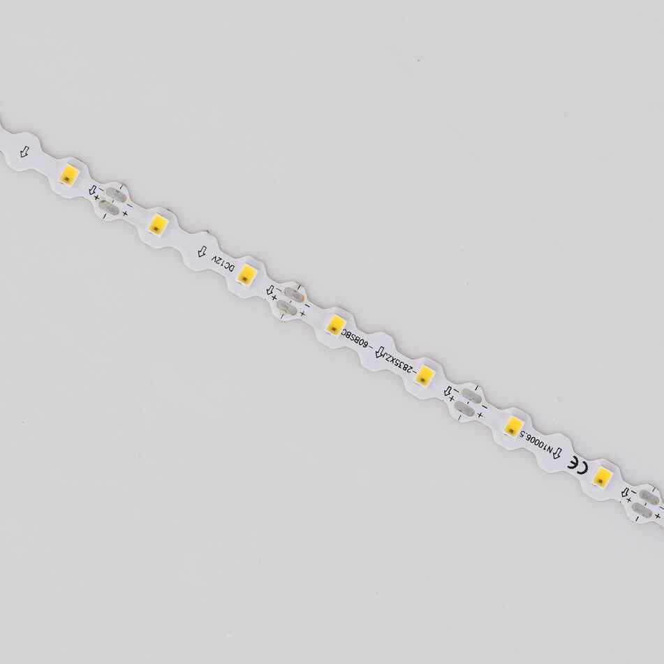 12V NC761T IP65 Rainproof S-Type LED Strip Light DC12V 60 LEDs/M SMD 2835 Single LED Cuttable 6.6mm PCB Width Flexible S-Type Design