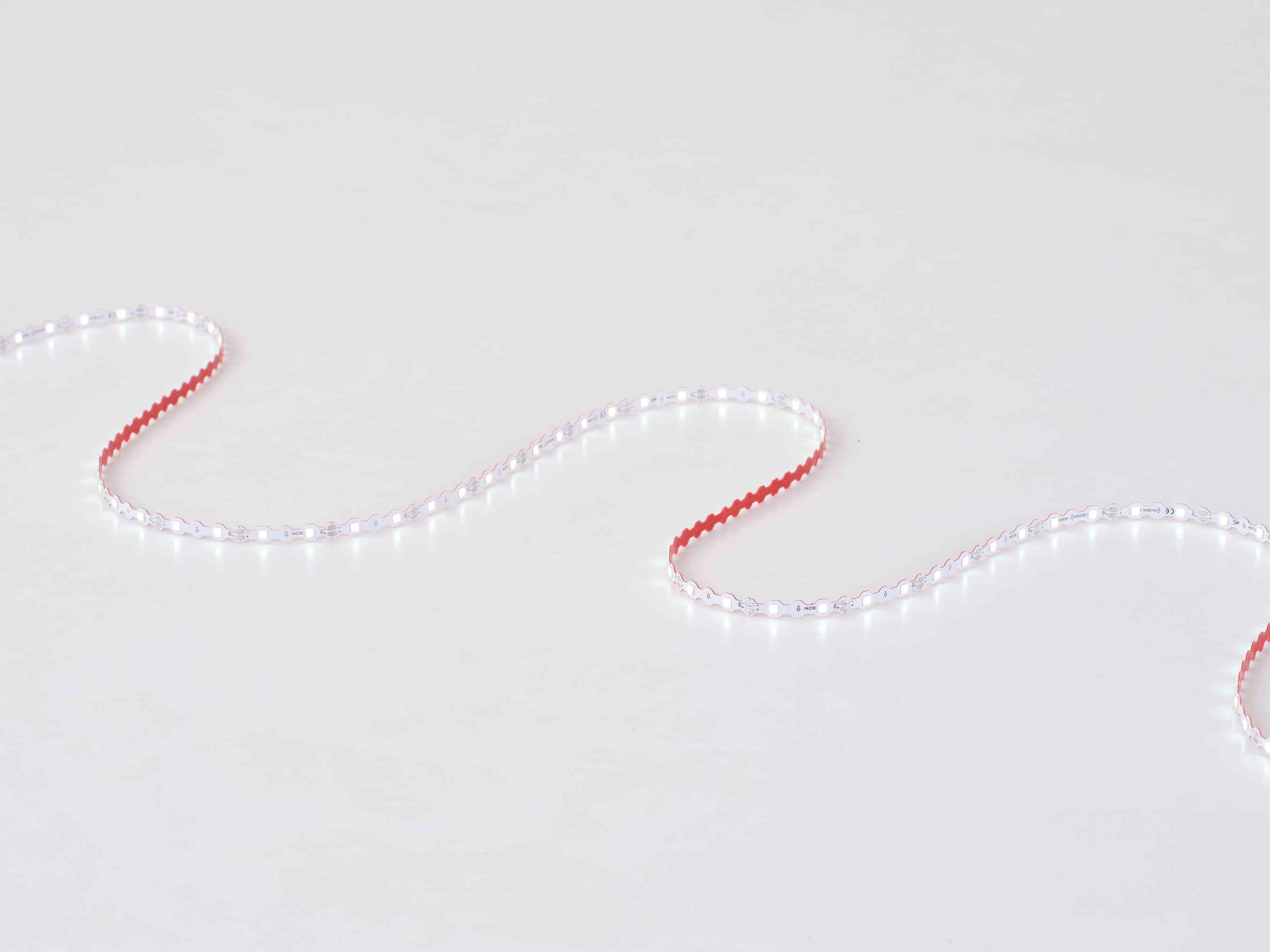 24V Y60T IP65 Waterproof S-Type LED Strip Light 60 LEDs/M Single LED Cuttable 6.5mm Slim PCB DC24V Constant Voltage Flexible S-Type Design