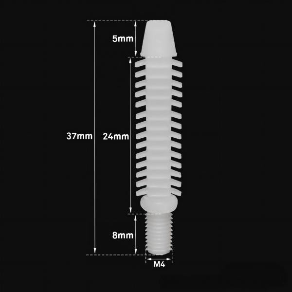 Dual-Purpose Threaded Stud & Nut Set for Acrylic and Back-Lit Sign Letters