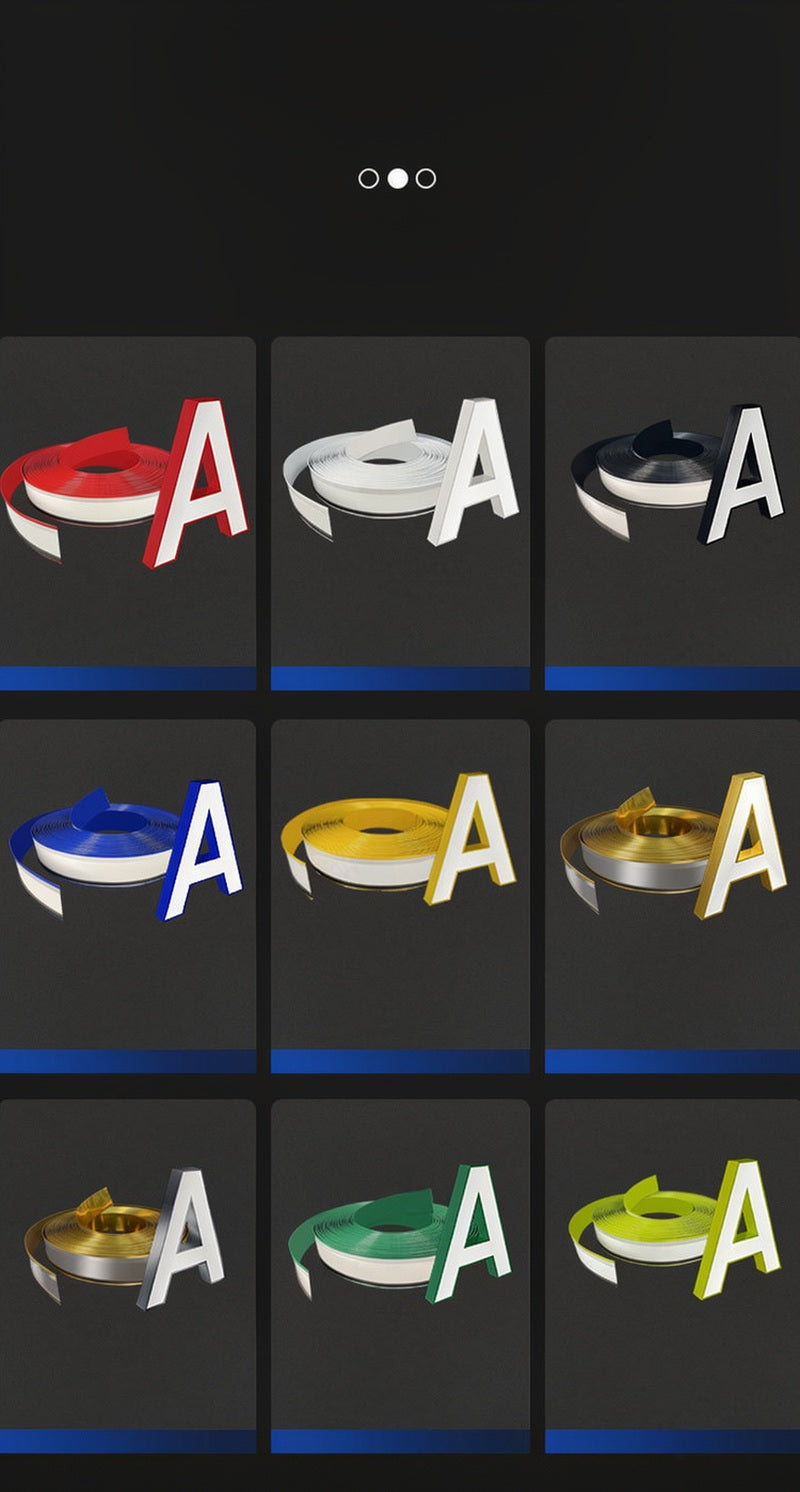 Channel Letter Aluminum With Foam and PVC Single-Fold Aluminum Edge Banding for Channel Letters 0.5mm