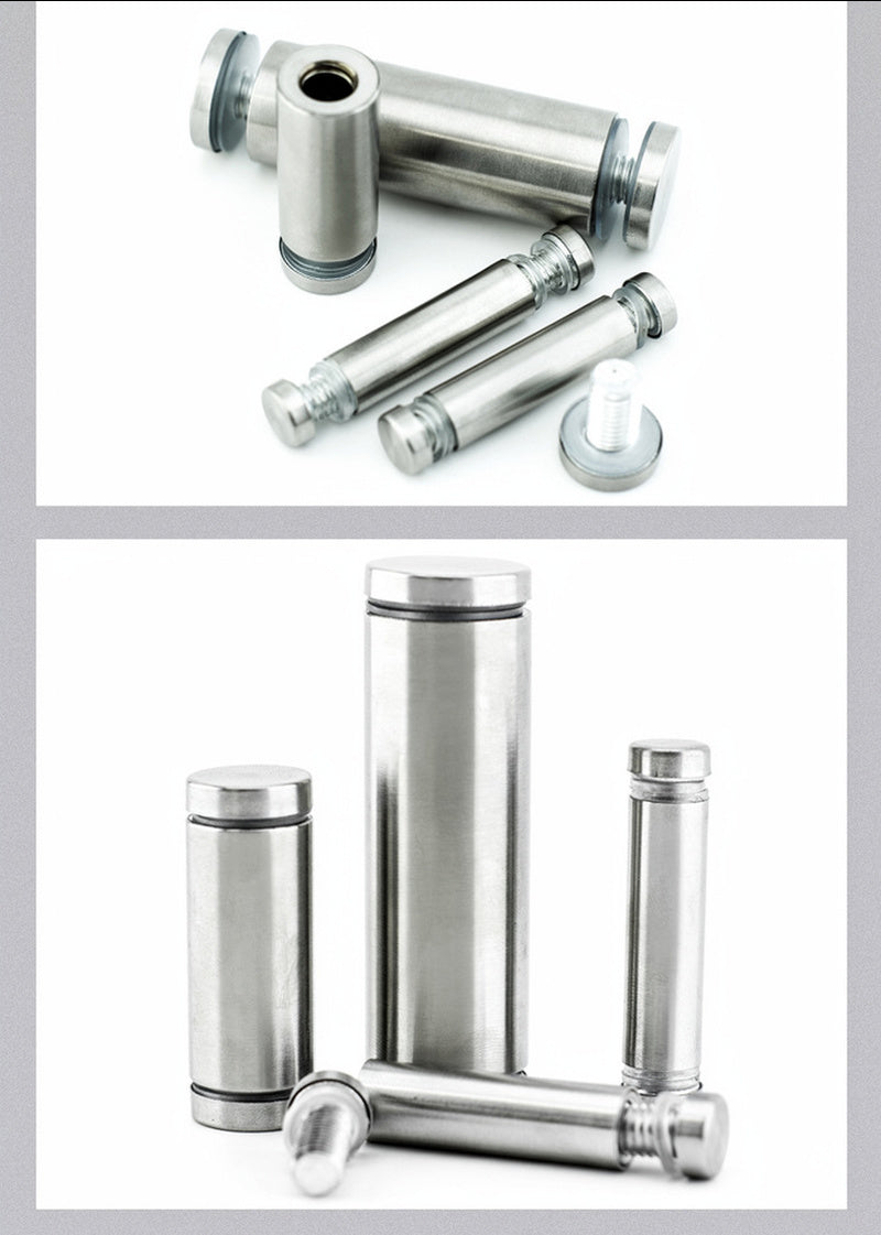 M12 Brushed Stainless Steel Standoff Screws for Acrylic Signs