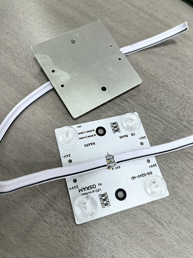 24V Single Colour 4W LED Light Box Module 70x70mm for Soft Film Ceiling